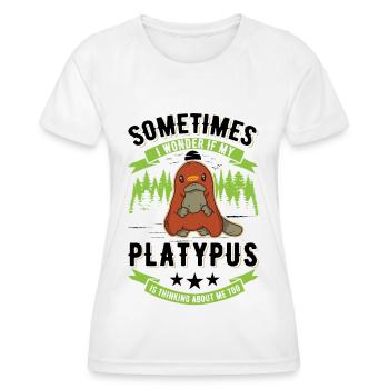 Ornithorynque Orthographe Ornithorynque - T-shirt sport Femme - blanc - Devant - AI Model Female 172 dark (172cm)