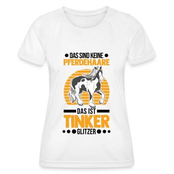 Irish Tinker Perfume Glitter Tinker Horse - Women's Functional T-Shirt - white - Front - AI Model Female 172 dark (172cm)