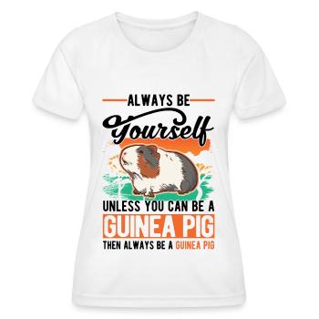Cochon d’Inde Cadeau Cochon d’Inde - T-shirt sport Femme - blanc - Devant - AI Model Female 172 dark (172cm)