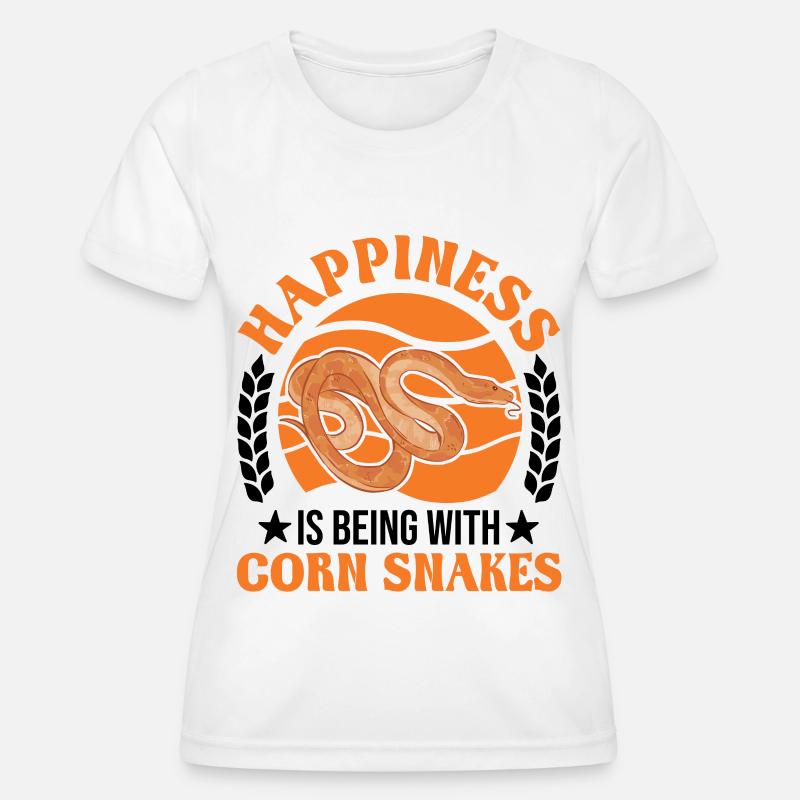 Corn Snake Happiness Corn Snake - Women's Functional T-Shirt - white