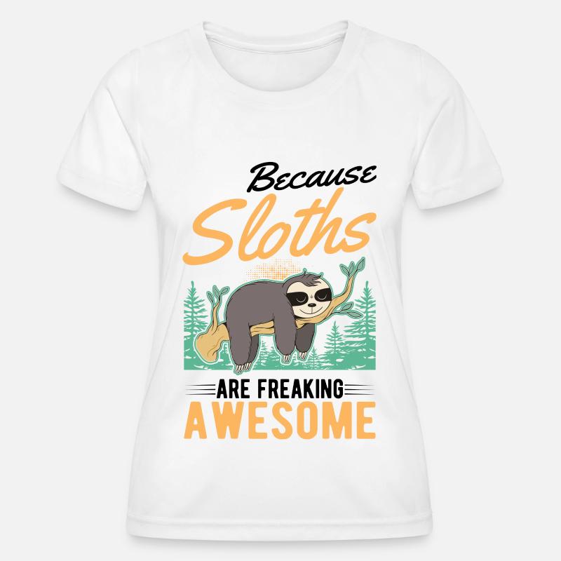 Sloth Gift Sloth - Women's Functional T-Shirt - white