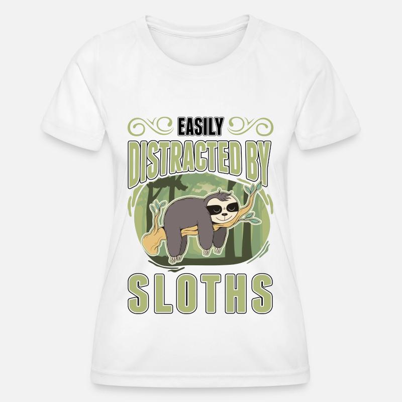 Sloth Gift Sloth - Women's Functional T-Shirt - white
