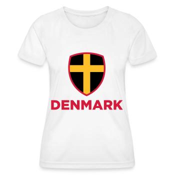 Drapeau national du Danemark - T-shirt sport Femme - blanc - Devant - AI Model Female 172 dark (172cm)