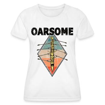 Rameur Rameur pour Rameur Kayak Canoë Sports Nautiques - T-shirt sport Femme - blanc - Devant - AI Model Female 172 dark (172cm)