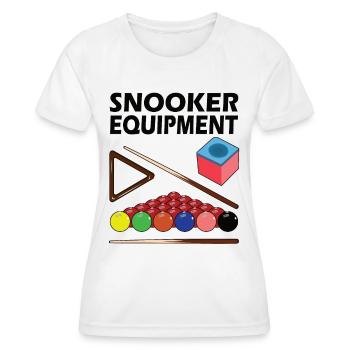 Snooker Pool & Billiard Equipment Snooker Player - Women's Functional T-Shirt - white - Front - AI Model Female 172 dark (172cm)