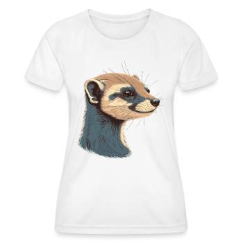 Ferret - Women's Functional T-Shirt - white - Front - AI Model Female 172 dark (172cm)