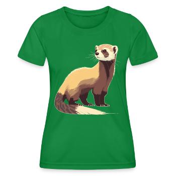 Éleveur de furets - T-shirt sport Femme - vert - Devant - AI Model Female 172 dark (172cm)