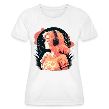 Cadeau - T-shirt sport Femme - blanc - Devant - AI Model Female 172 dark (172cm)