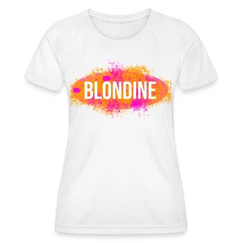 Blonde Splash - Women's Functional T-Shirt - white - Front - AI Model Female 172 dark (172cm)