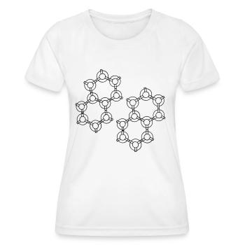 Conception Hexa - T-shirt sport Femme - blanc - Devant - AI Model Female 172 dark (172cm)