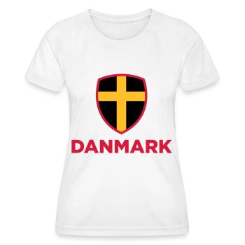Drapeau national du Danemark - T-shirt sport Femme - blanc - Devant - AI Model Female 172 dark (172cm)