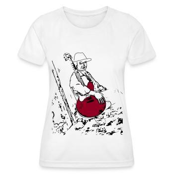 Blues - Frauen Funktions-T-Shirt - Weiß - Vorne - AI Model Female 172 dark (172cm)