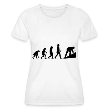 Roofer Evolution House Roof Roof Tiles Roof - Women's Functional T-Shirt - white - Front - AI Model Female 172 dark (172cm)