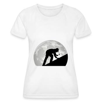 Toit de toiture Lune toit - T-shirt sport Femme - blanc - Devant - AI Model Female 172 dark (172cm)