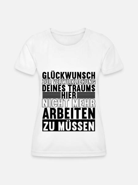 Abschiedsgeschenk Kollegen Jobwechsel - Frauen Funktions-T-Shirt - Weiß