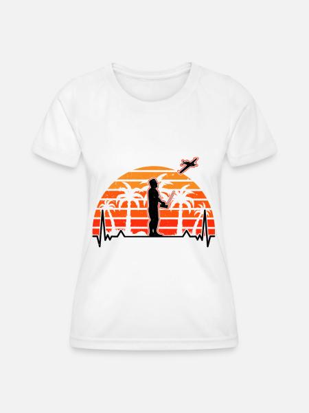 Modellflugzeug Evolution Modellflieger Modellbauer - Frauen Funktions-T-Shirt - Weiß