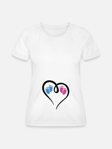 Zwillinge Junge und Mädchen - Frauen Funktions-T-Shirt - Weiß