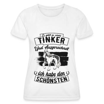 Irish Tinker Pferd Spruch - Frauen Funktions-T-Shirt - Weiß - Vorne - AI Model Female 172 dark (172cm)