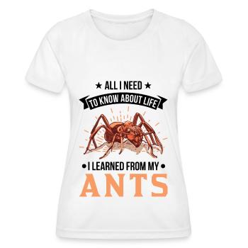 AAnt Fourmi fourmi fourmi - T-shirt sport Femme - blanc - Devant - AI Model Female 172 dark (172cm)