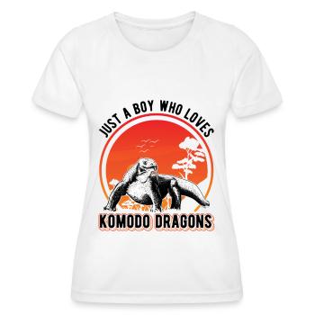 Komodo dragon monitor lizard - Women's Functional T-Shirt - white - Front - AI Model Female 172 dark (172cm)