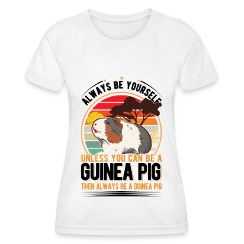 Cochon d’Inde Cadeau Cochon d’Inde - T-shirt sport Femme - blanc - Devant - AI Model Female 172 dark (172cm)