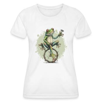Frog Circus Act - Women's Functional T-Shirt - white - Front - AI Model Female 172 dark (172cm)