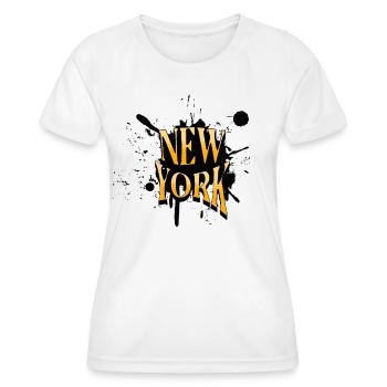 New York Vibe - Women's Functional T-Shirt - white - Front - AI Model Female 172 dark (172cm)