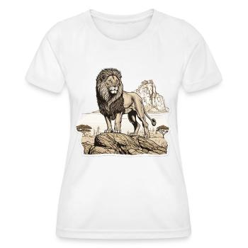Regal Lion - Women's Functional T-Shirt - white - Front - AI Model Female 172 dark (172cm)