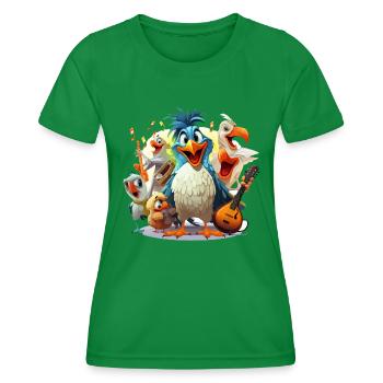 L’hilarant maestro - T-shirt sport Femme - vert - Devant - AI Model Female 172 dark (172cm)