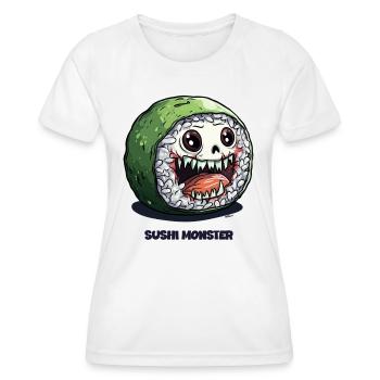 Sushi Monster - Frauen Funktions-T-Shirt - Weiß - Vorne - AI Model Female 172 dark (172cm)