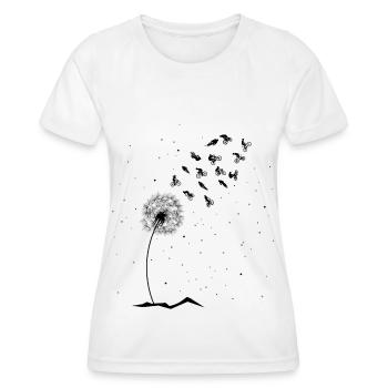 Pusteblume Cyclists - - Women's Functional T-Shirt - white - Front - AI Model Female 172 dark (172cm)