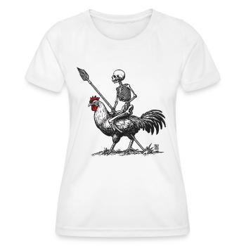 Chicken Skull - Frauen Funktions-T-Shirt - Weiß - Vorne - AI Model Female 172 dark (172cm)