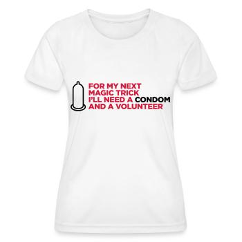 Mein dreckiger Zaubertrick! - Frauen Funktions-T-Shirt - Weiß - Vorne - AI Model Female 172 dark (172cm)