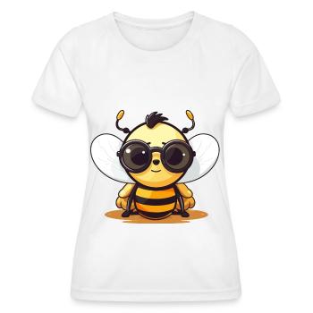 Les abeilles bourdonnantes font autant partie de l’été que la crème glacée et d’autres choses - T-shirt sport Femme - blanc - Devant - AI Model Female 172 dark (172cm)
