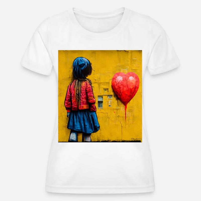 comic pop art - Women's Functional T-Shirt - white