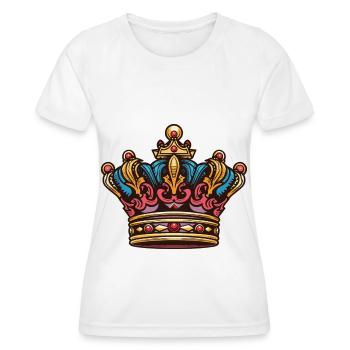 Majesté Couronne Couronne - T-shirt sport Femme - blanc - Devant - AI Model Female 172 dark (172cm)