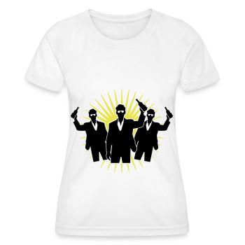 Drunk Party Booze Silhouette - Women's Functional T-Shirt - white - Front - AI Model Female 172 dark (172cm)