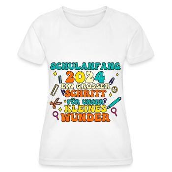 Eltern Schulkind Grundschule Erste Klasse Einschul - Frauen Funktions-T-Shirt - Weiß - Vorne - AI Model Female 172 dark (172cm)