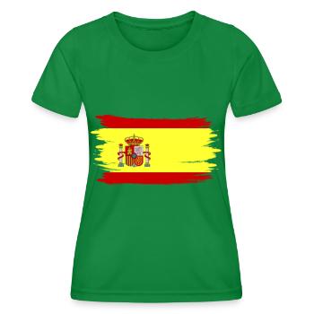 Spain - Frauen Funktions-T-Shirt - Kelly Green - Vorne - AI Model Female 172 dark (172cm)