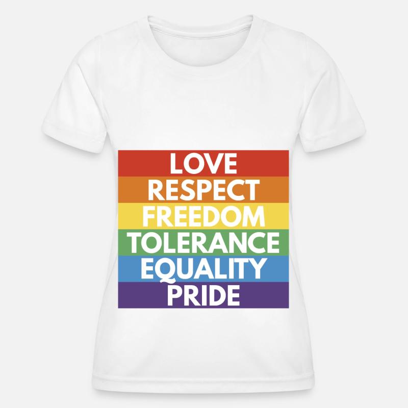 LGBTQ+ - Women's Functional T-Shirt - white