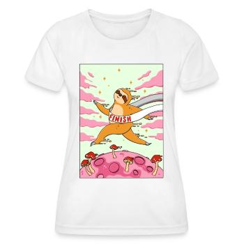 Sloth Lucid Dream - Women's Functional T-Shirt - white - Front - AI Model Female 172 dark (172cm)