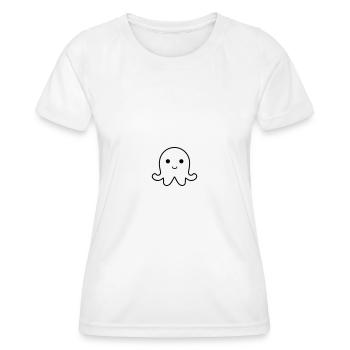Pieuvre - T-shirt sport Femme - blanc - Devant - AI Model Female 172 dark (172cm)