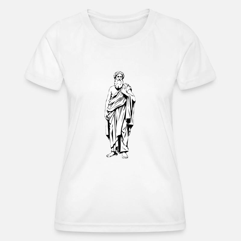 Roman senator or Greek philosopher - Women's Functional T-Shirt - white