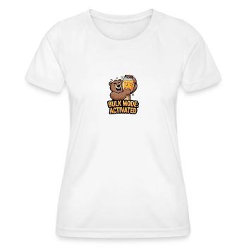 Bulk Mode activated - Frauen Funktions-T-Shirt - Weiß - Vorne - AI Model Female 172 dark (172cm)