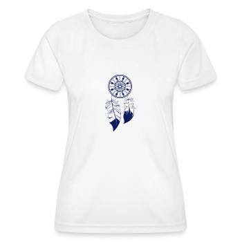 Ethno Travel Experience - Frauen Funktions-T-Shirt - Weiß - Vorne - AI Model Female 172 dark (172cm)