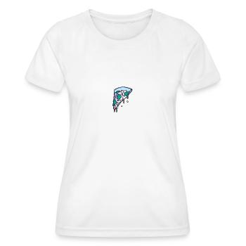 Invasion # 001.5 Pizza ordonnée - T-shirt sport Femme - blanc - Devant - AI Model Female 172 dark (172cm)