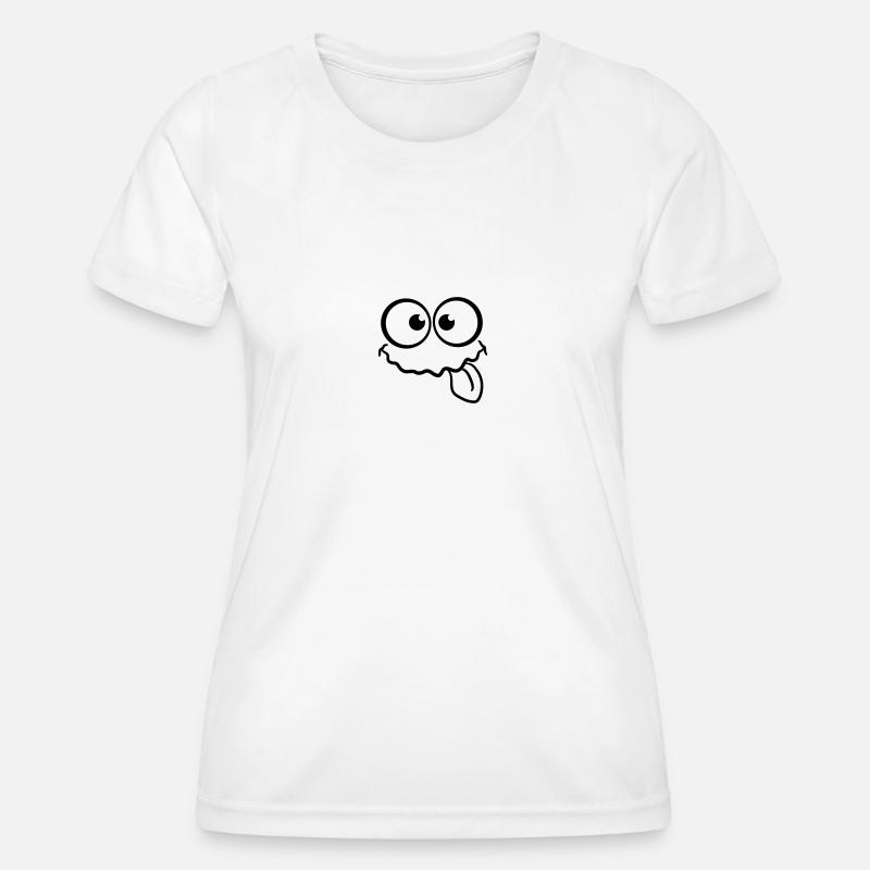 Sweet Sassy grinning face - Women's Functional T-Shirt - white