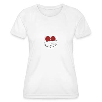 Heart in bag - Women's Functional T-Shirt - white - Front - AI Model Female 172 dark (172cm)