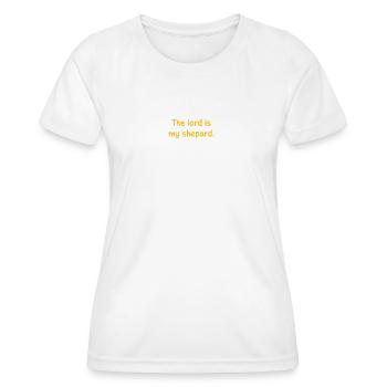 The lord is my shepard - Jesus Christ - Women's Functional T-Shirt - white - Front - AI Model Female 172 dark (172cm)