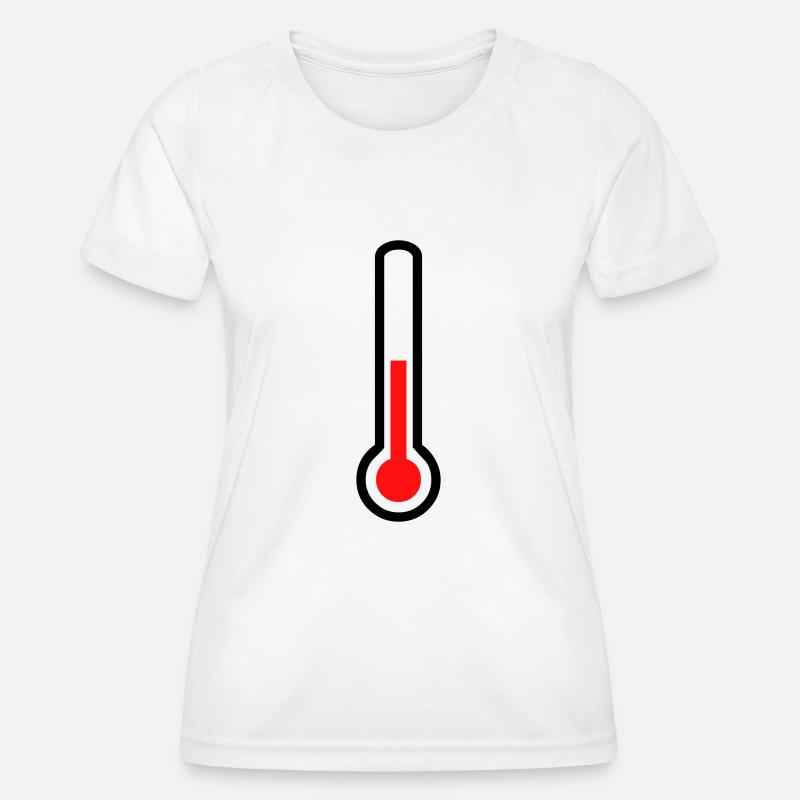 thermometer - temperature - Women's Functional T-Shirt - white